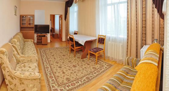 Гостиная 2 местного 2 комнатного Люкса, Корпус №2 «Горный» санатория Нарзан в Кисловодске